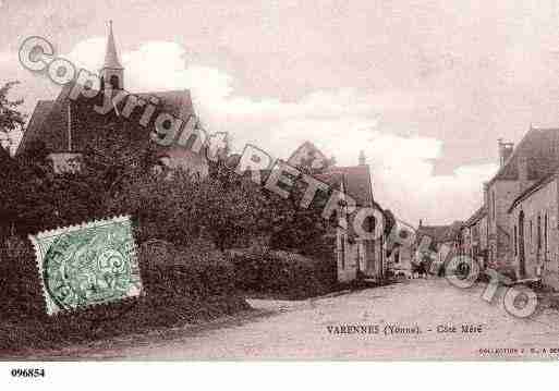 Ville de VARENNES, carte postale ancienne