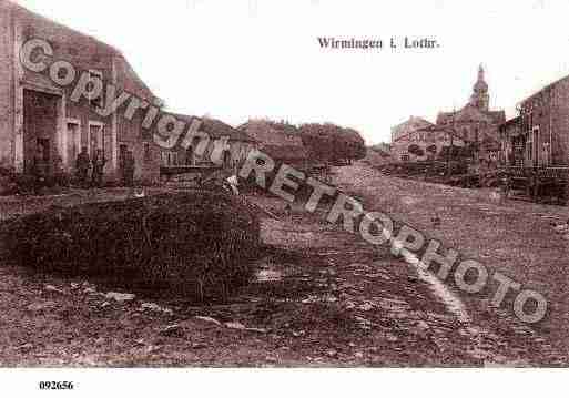 Ville de VIRMING, carte postale ancienne