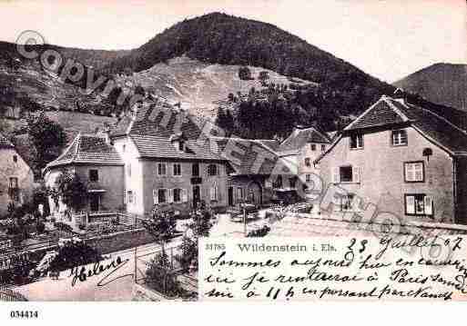 Ville de WILDENSTEIN, carte postale ancienne