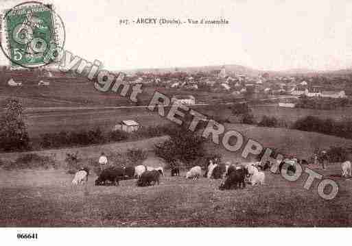 Ville de ARCEY, carte postale ancienne