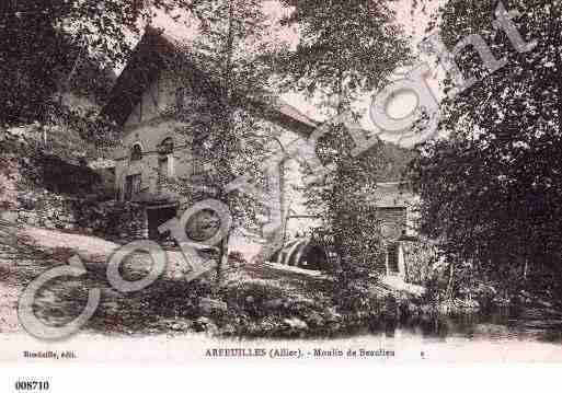 Ville de ARFEUILLES, carte postale ancienne