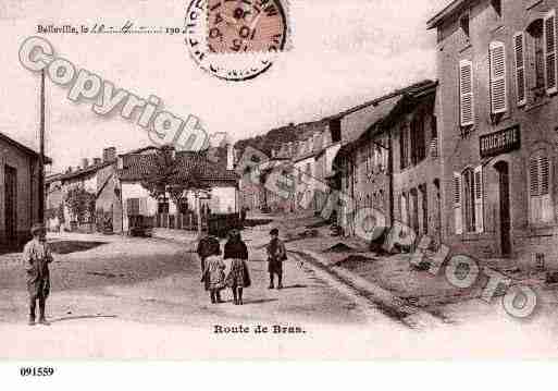 Ville de BELLEVILLESURMEUSE, carte postale ancienne