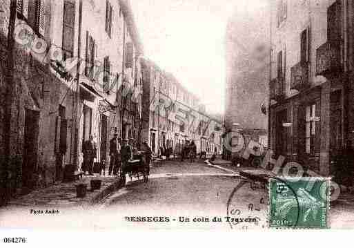 Ville de BESSEGES, carte postale ancienne