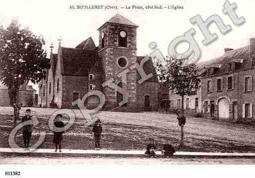 Ville de BOULLERET, carte postale ancienne