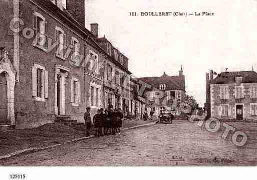 Ville de BOULLERET, carte postale ancienne