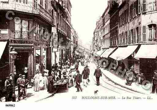 Ville de BOULOGNESURMER, carte postale ancienne