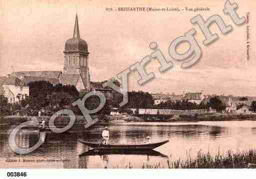 Ville de BRISSARTHE, carte postale ancienne