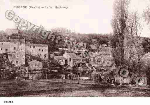 Ville de CUGAND, carte postale ancienne