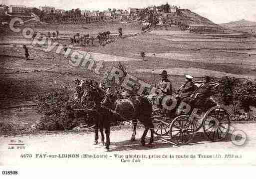 Ville de FAYSURLIGNON, carte postale ancienne