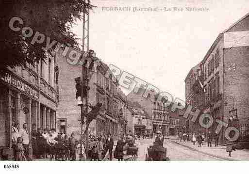 Ville de FORBACH, carte postale ancienne