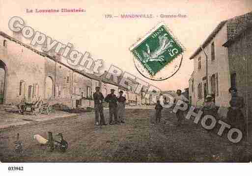 Ville de MANONVILLE, carte postale ancienne