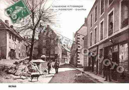 Ville de PIERREFORT, carte postale ancienne