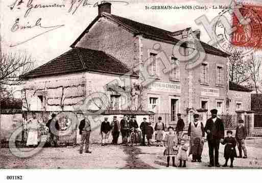 Ville de SAINTGERMAINDESBOIS, carte postale ancienne