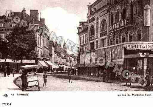 Ville de TARBES, carte postale ancienne