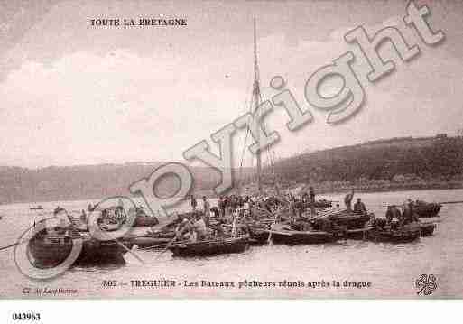 Ville de TREGUIER, carte postale ancienne