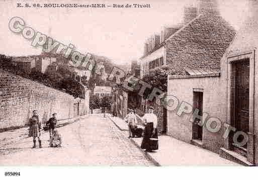 Ville de BOULOGNESURMER, carte postale ancienne