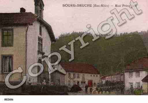 Ville de BOURGBRUCHE, carte postale ancienne