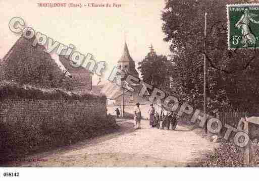 Ville de BREUILPONT, carte postale ancienne