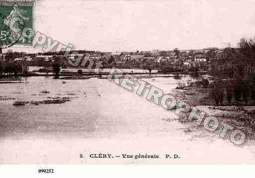 Ville de CLERYSURSOMME, carte postale ancienne