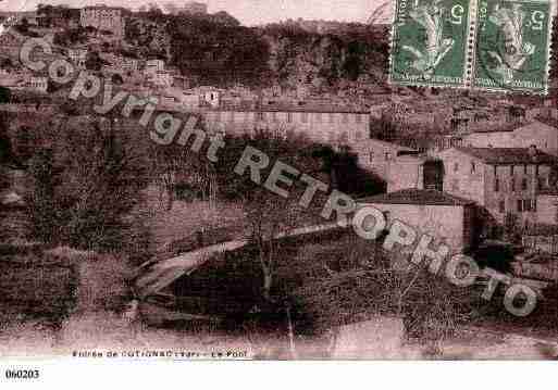 Ville de COTIGNAC, carte postale ancienne