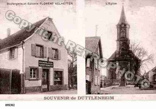 Ville de DUTTLENHEIM, carte postale ancienne