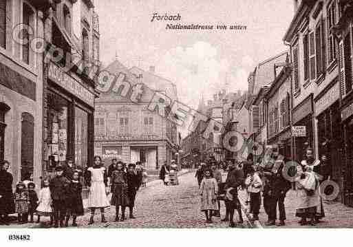 Ville de FORBACH, carte postale ancienne