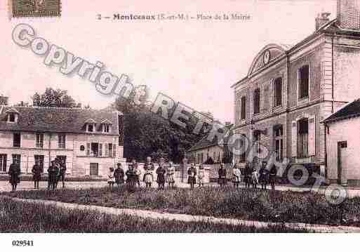 Ville de MONTCEAUXLESMEAUX, carte postale ancienne