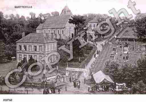 Ville de QUETTEVILLE, carte postale ancienne