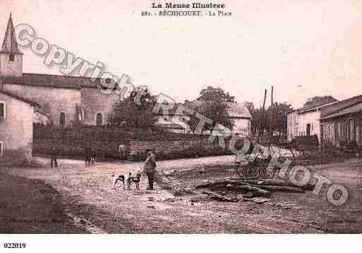 Ville de RECHICOURT, carte postale ancienne