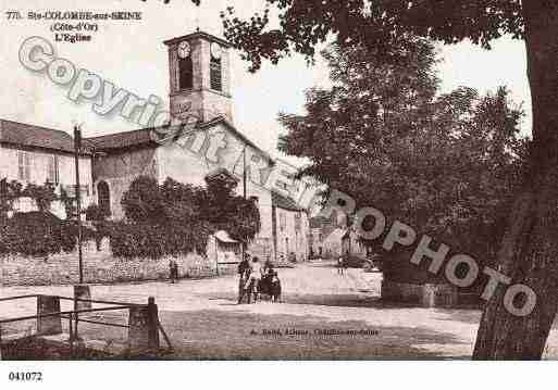 Ville de SAINTECOLOMBESURSEINE, carte postale ancienne