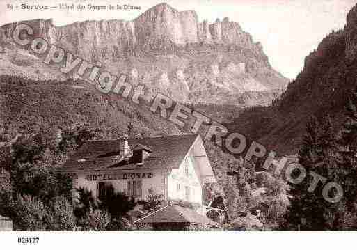 Ville de SERVOZ, carte postale ancienne