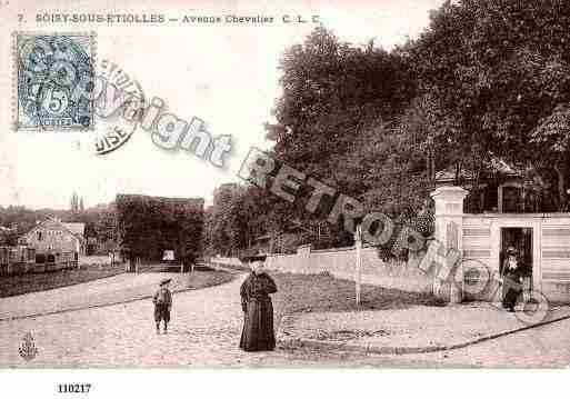 Ville de SOISYSURSEINE, carte postale ancienne