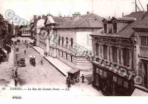 Ville de TARBES, carte postale ancienne