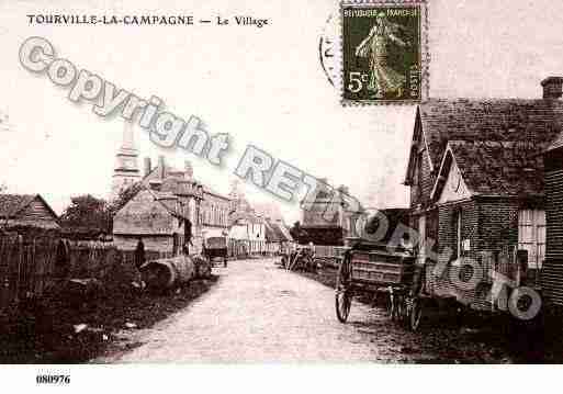 Ville de TOURVILLELACAMPAGNE, carte postale ancienne