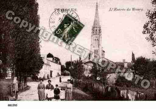 Ville de TRESSES, carte postale ancienne