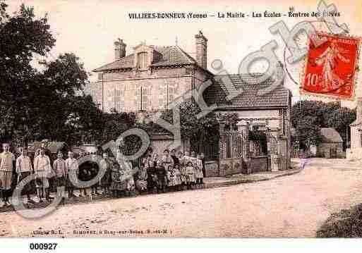 Ville de VILLIERSBONNEUX, carte postale ancienne