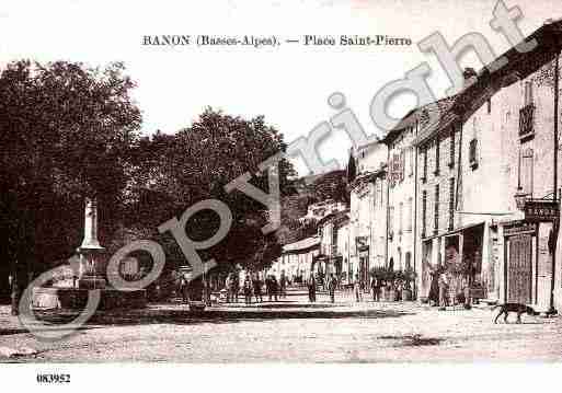 Ville de BANON, carte postale ancienne