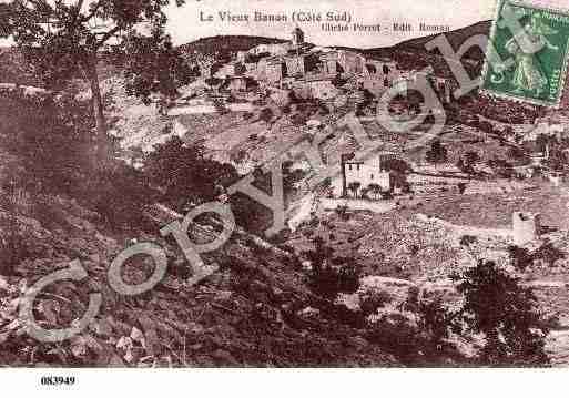 Ville de BANON, carte postale ancienne