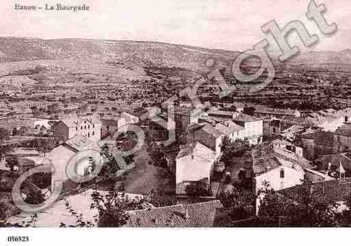 Ville de BANON, carte postale ancienne