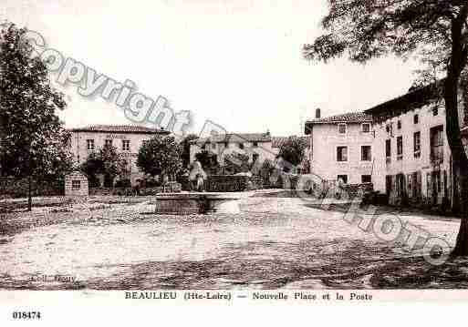 Ville de BEAULIEU, carte postale ancienne