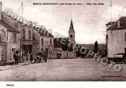 Ville de BREUILBOISROBERT, carte postale ancienne