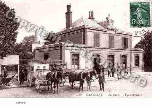 Ville de CARTERET, carte postale ancienne