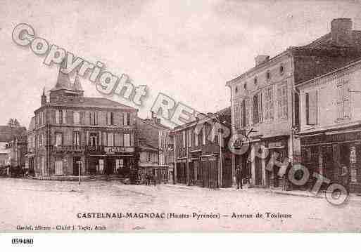 Ville de CASTELNAUMAGNOAC, carte postale ancienne