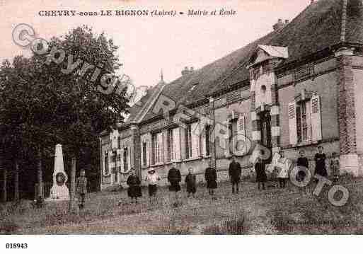 Ville de CHEVRYSOUSLEBIGNON, carte postale ancienne