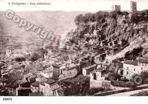 Ville de COTIGNAC, carte postale ancienne