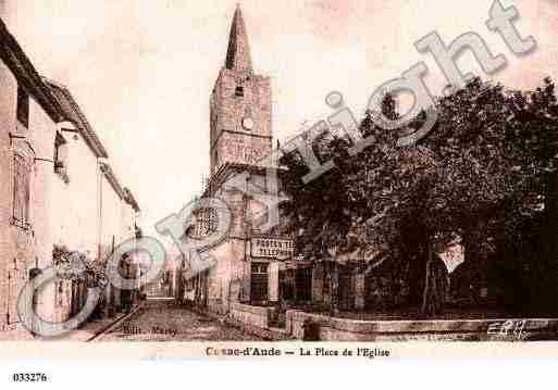 Ville de CUXACD'AUDE, carte postale ancienne