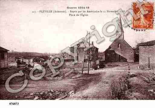 Ville de FLEVILLE, carte postale ancienne