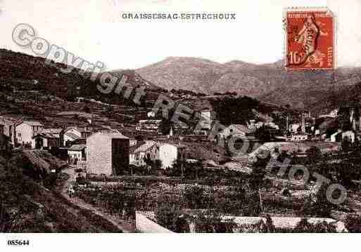 Ville de GRAISSESSAC, carte postale ancienne