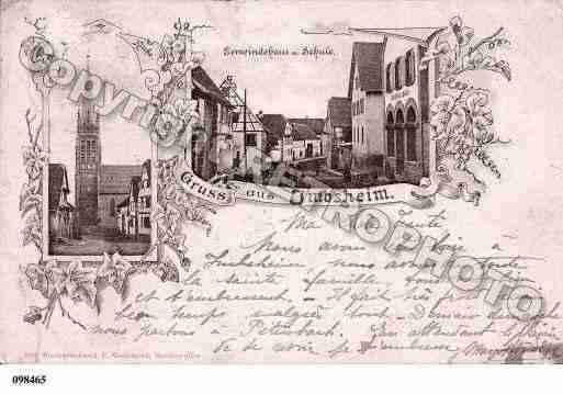 Ville de IMBSHEIM, carte postale ancienne