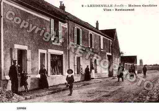 Ville de LEUDEVILLE, carte postale ancienne